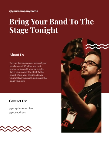 Free Live Band Flyer Template to Edit Online
