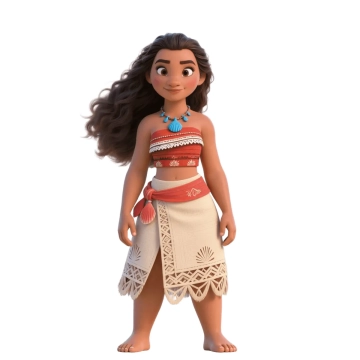 Free Moana Character to Edit Online