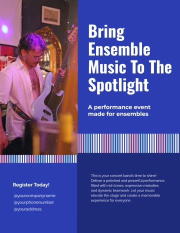 Free Creative Event Band Flyer Template to Edit Online