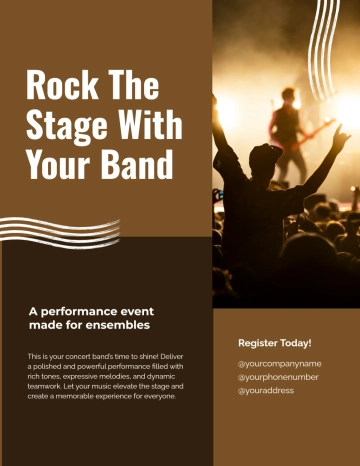 Free Vintage Band Flyer Template to Edit Online