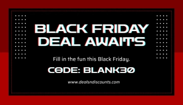Free Blank Black Friday Card Template to Edit Online