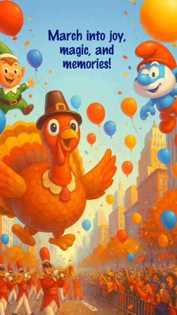 Free Macy's Thanksgiving Day Parade Wallpaper Template to Edit Online