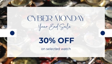 Free Cyber Monday Watches Discount Card Template to Edit Online