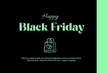 Free Black Friday Greeting Card Template to Edit Online