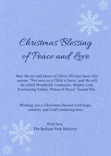 Free Christmas Bible Verse Wishes Template to Edit Online
