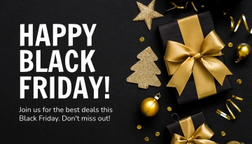 Free Festive Black Friday Card Template to Edit Online