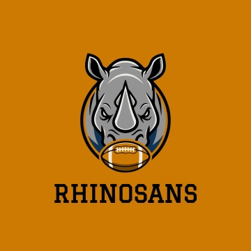Free Rhino Football Logo to Edit Online