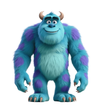 Free Sulley Monsters Inc Character to Edit Online