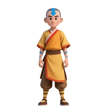 Free Avatar Aang Character to Edit Online