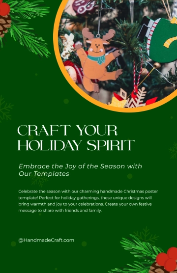 Free Handmade Christmas Poster Template to Edit Online