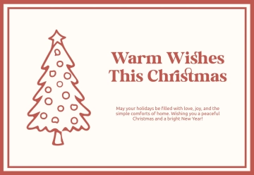 Homemade Christmas Card Template to Download