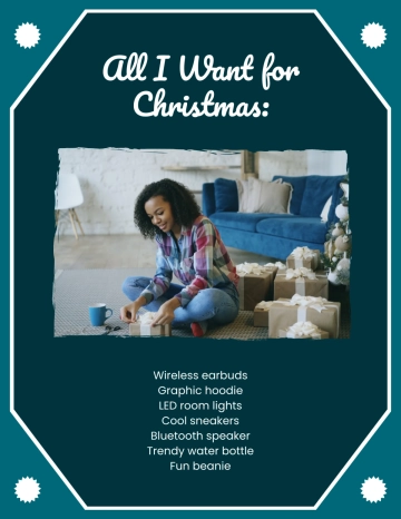 Free Cool Christmas List Template to Edit Online