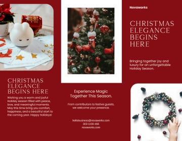 Free Luxury Christmas Brochure Template to Edit Online
