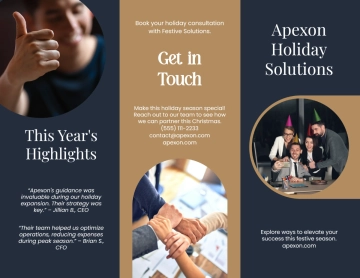 Free Christmas Brochure For Business Template to Edit Online