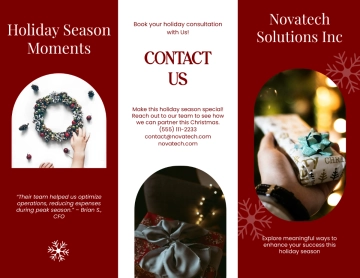 Free Christmas Season Brochure Template to Edit Online