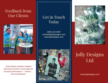 Free Beautiful Christmas Brochure Template to Edit Online