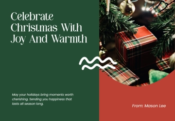 Free Unique Christmas Card Template to Edit Online
