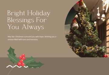 Free Rustic Christmas Card Template to Edit Online