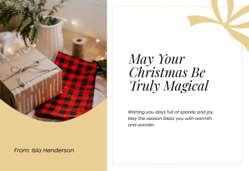 Free Luxury Christmas Card Template to Edit Online