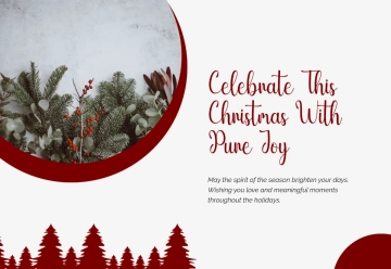 Free Stylish Christmas Card Template to Edit Online