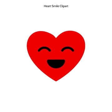 Free Heart Smile Vector Clipart (PNG, SVG) to Edit Online