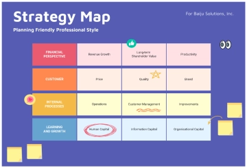 Free Strategy Map Planning Friendly Professional Style to Edit Online