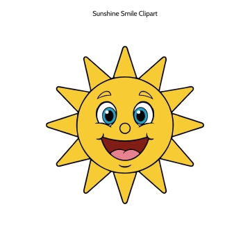 Free Sunshine Smile Cartoon Vector Clipart (PNG, SVG) to Edit Online