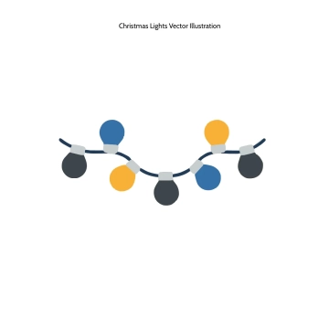 Free Christmas Lights Vector Illustration Template to Edit Online