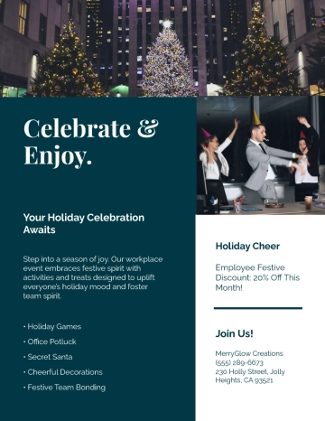Free Employee Christmas Flyer Template to Edit Online