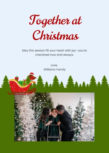 Free Christmas Photo Wishes Template to Edit Online