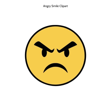 Free Angry Smile Vector Clipart (PNG, SVG) to Edit Online