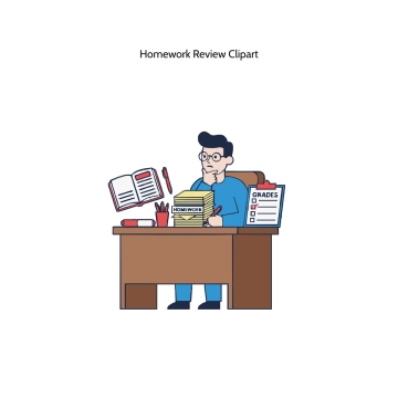 Free Homework Review Vector Clipart (PNG, SVG) to Edit Online