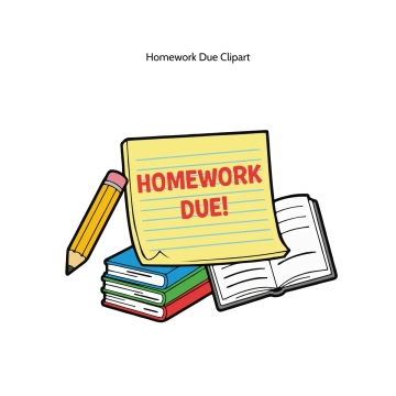 Free Homework Due Vector Clipart (PNG, SVG) to Edit Online