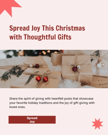 Free Christmas Giving Instagram Post Template to Edit Online