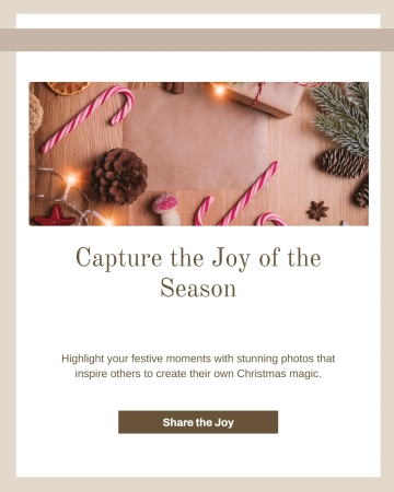 Free Photoshoot Christmas Instagram Post Template to Edit Online