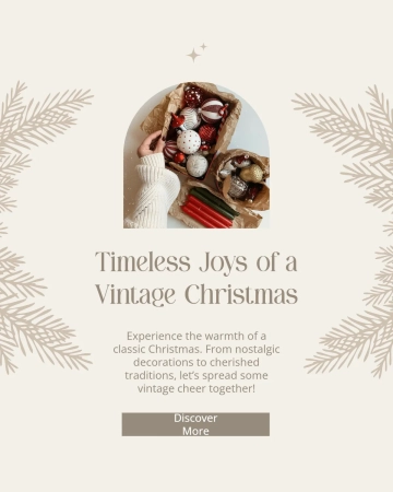 Free Vintage Christmas Instagram Post Template to Edit Online