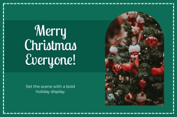 Free Backdrop Christmas Banner Template to Edit Online