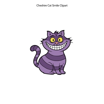 Free Cheshire Cat Smile Vector Clipart (PNG, SVG) to Edit Online
