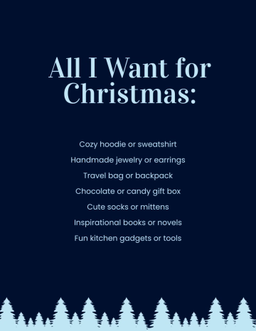 Free Funny Christmas List Template to Edit Online