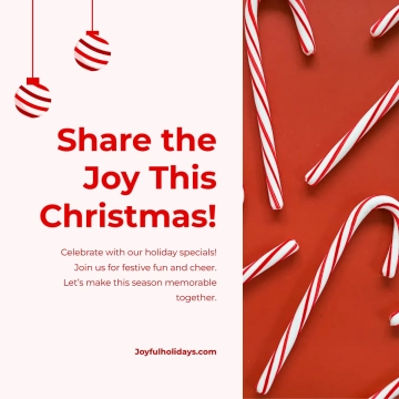 Free Wall Christmas Facebook Post Template to Edit Online