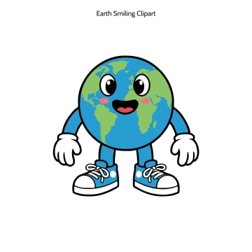 Free Earth Smiling Vector Clipart (PNG, SVG) to Edit Online