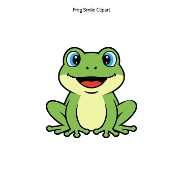 Free Frog Smile Vector Clipart (PNG, SVG) to Edit Online
