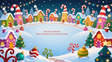 Free Whoville Christmas Background Template to Edit Online