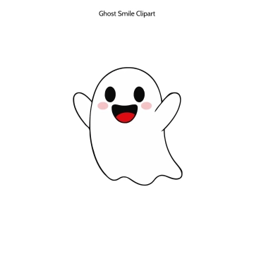 Free Ghost Smile Vector Clipart (PNG, SVG) to Edit Online