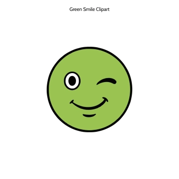 Free Green Smile Outline Vector Clipart (PNG, SVG) to Edit Online