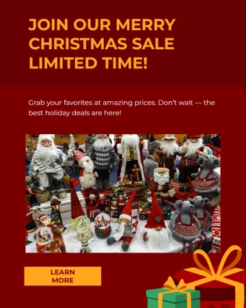 Free Business Christmas Instagram Post Template to Edit Online