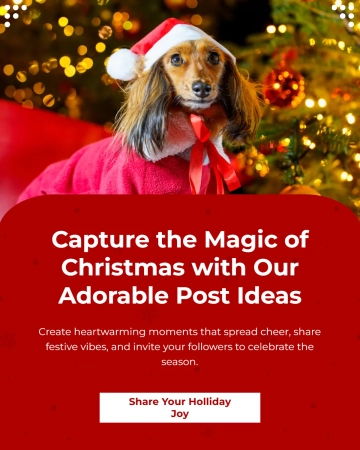 Free Cute Christmas Instagram Post Template to Edit Online