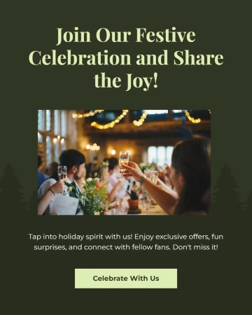 Free Christmas Brand Instagram Post Template to Edit Online