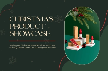 Free Christmas Product Banner Template to Edit Online