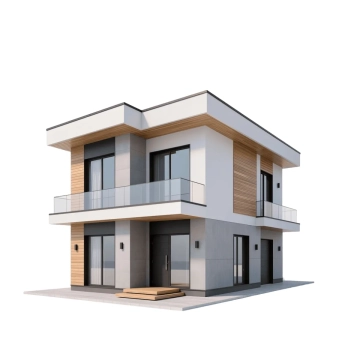 Free 3D Modern House to Edit Online